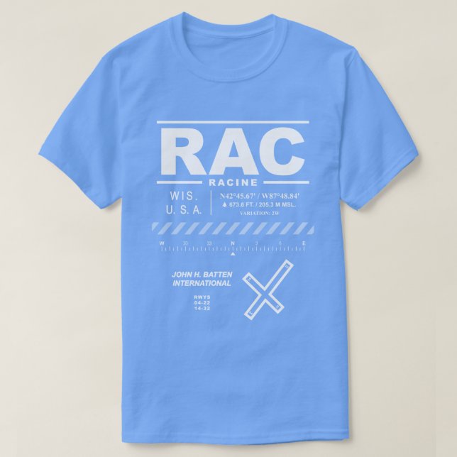 John H. Batten Airport RAC T-Shirt (Design devant)