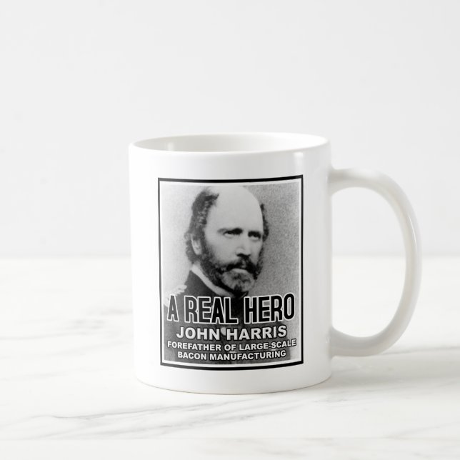 John Harris Bacon Hero Drôle Mug (Droite)