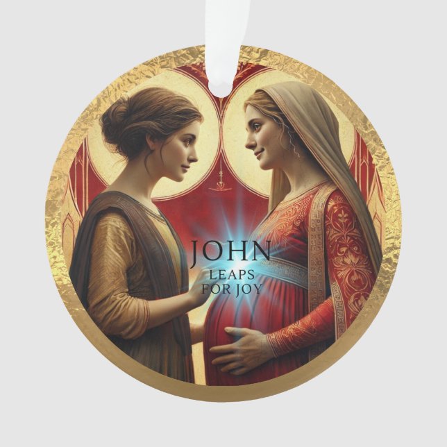 John Leaps pour l'ornement acrylique de joie (devant)