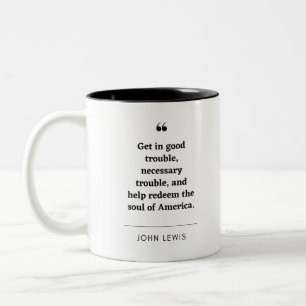 John Lewis, citations inspirantes Mug à café à deu