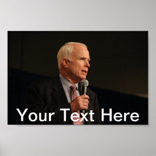 John McCain Petite affiche personnalisée