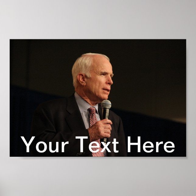 John McCain Petite affiche personnalisée (Devant)