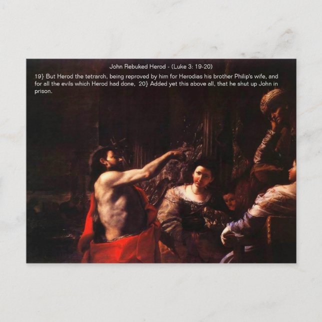 John Rebuted Herod Carte postale (Devant)