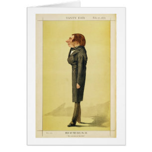 John Ruskin (1819-1900), caricature par Cecioni