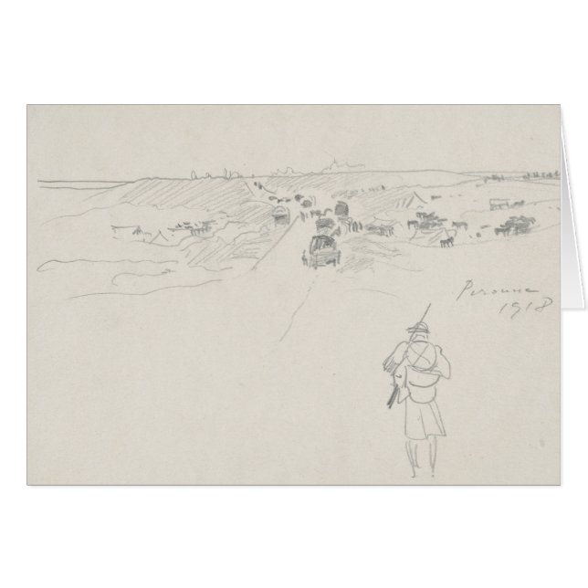 John Singer Sargent - Route à Peronne (Devant horizontal)