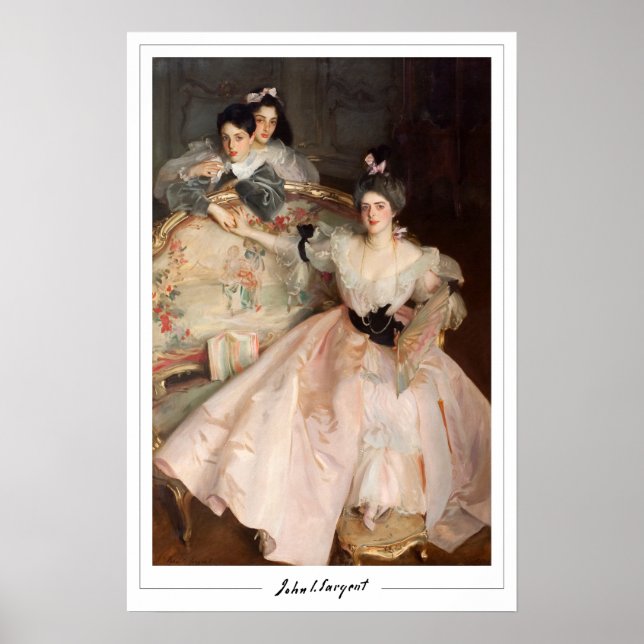 John Singer Sargent Zedign Affiche d'art #15 (Devant)
