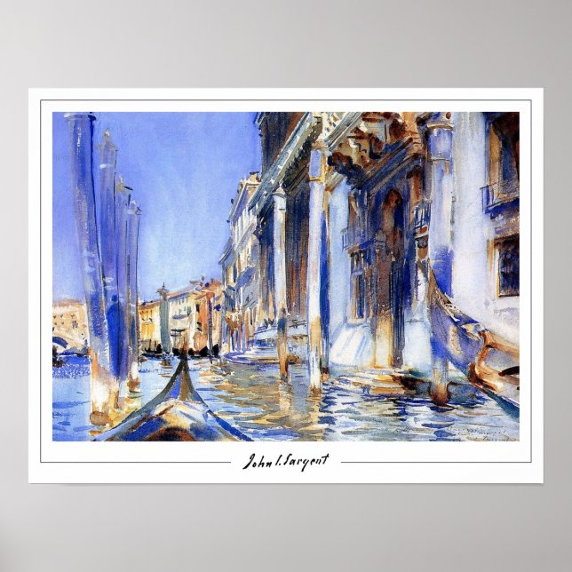 John Singer Sargent Zedign affiche d'art #288 (Devant)