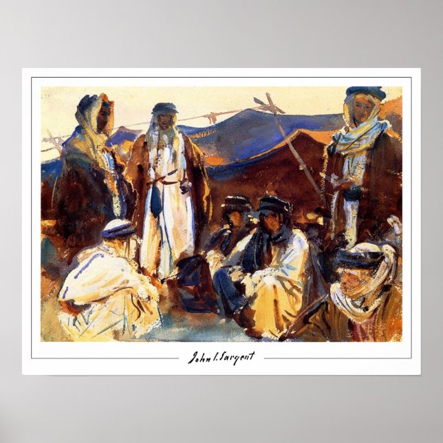 John Singer Sargent Zedign Affiche d'art #462-2 (Devant)