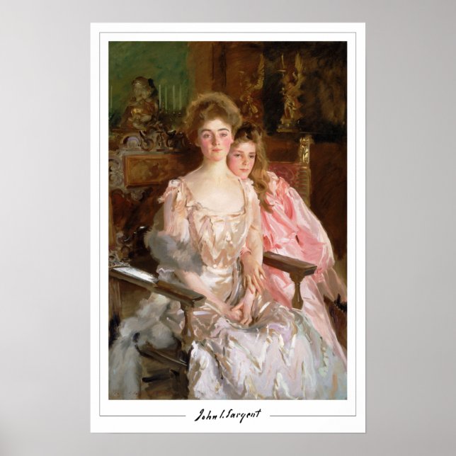 John Singer Sargent Zedign Affiche d'art #8-2 (Devant)
