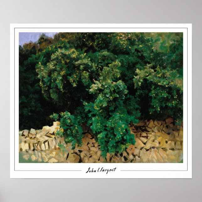 John Singer Sargent Zedign Art Poster #16 (Devant)