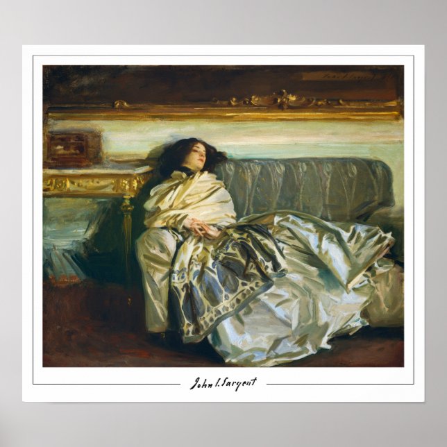 John Singer Sargent Zedign Poster d'art #16-2 (Devant)