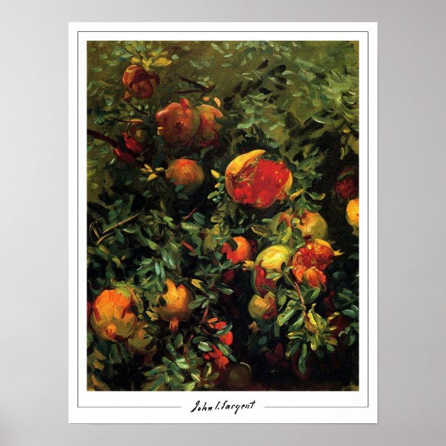 John Singer Sargent Zedign Poster d'art #186-2 (Devant)