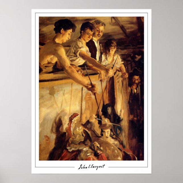 John Singer Sargent Zedign Poster d'art #215-2 (Devant)