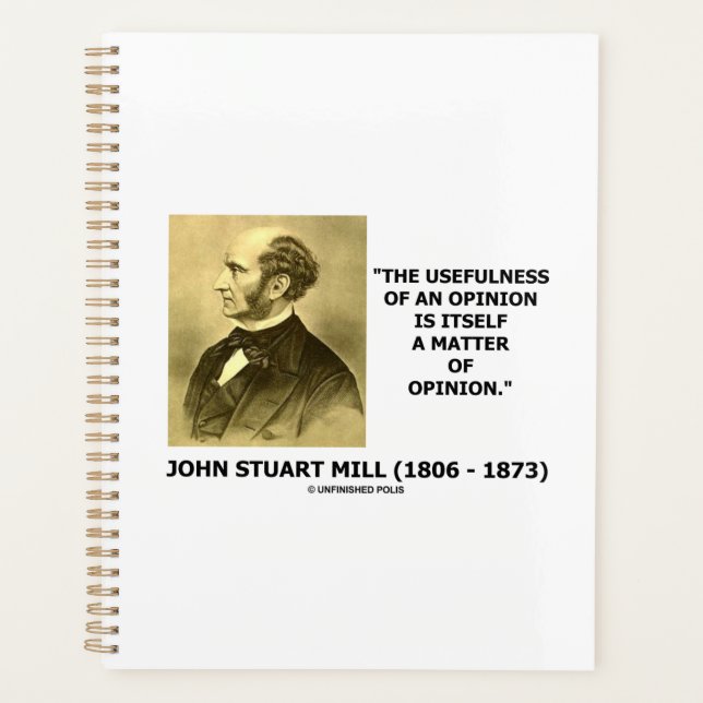 John Stuart Mill Utilité D'Une Citation D'Opinion (Devant)