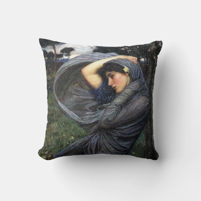 John W. Waterhouse Pré-Raphaelite Boreas Coussin (Recto)