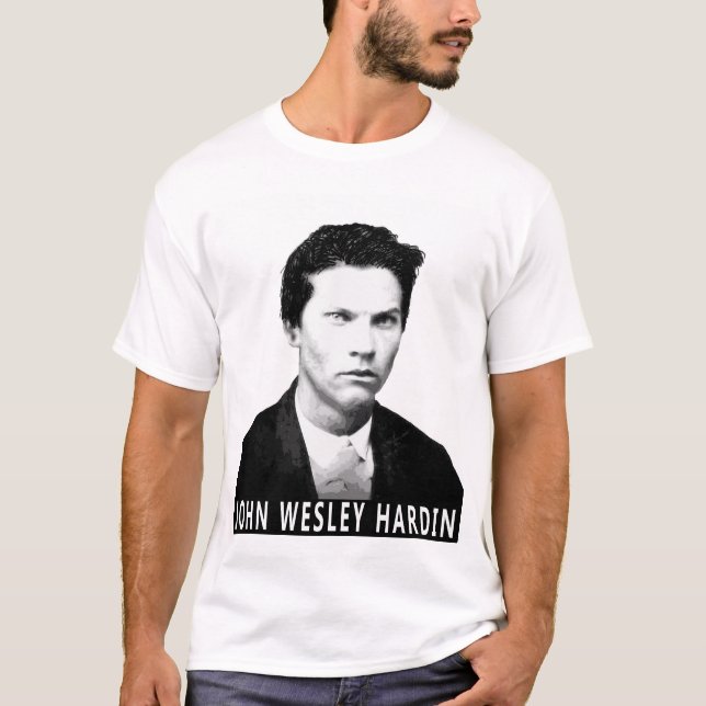 JOHN WESLEY HARDIN T-SHIRT OUTLAW (Devant)