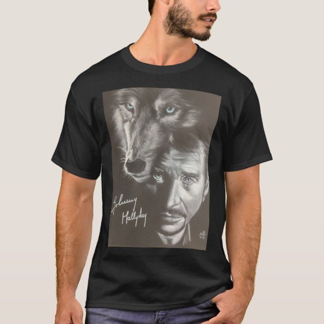 Johnny Hallyday T-shirt classique (Devant)