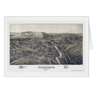 Johnsonburg, carte panoramique de PA - 1895