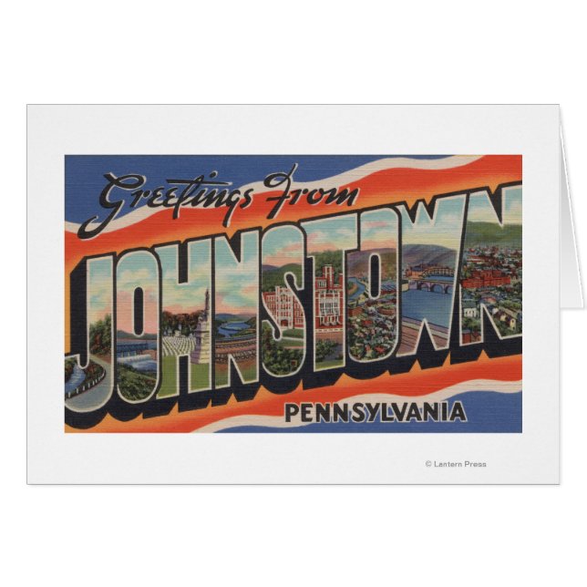 Johnstown, Pennsylvanie - Scènes de grandes lettre (Devant horizontal)