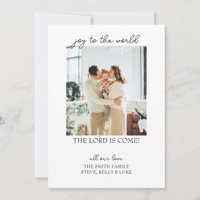 Joie à la carte de Noël mondiale (Devant)