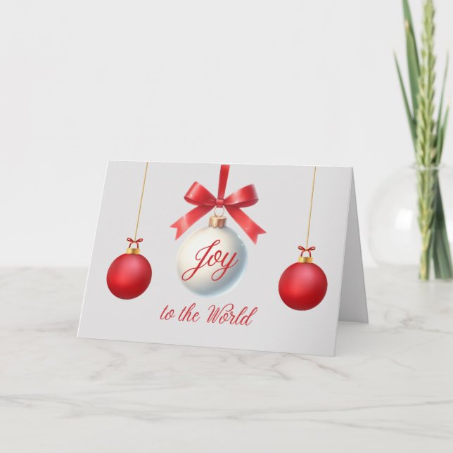 Joie à la carte de Noël mondiale (Devant)