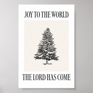Joie au Monde Impression de Noël d'Arbre de Noël V