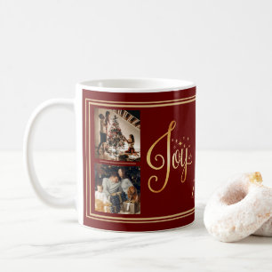 Joie au monde Mug rouge personnalisé