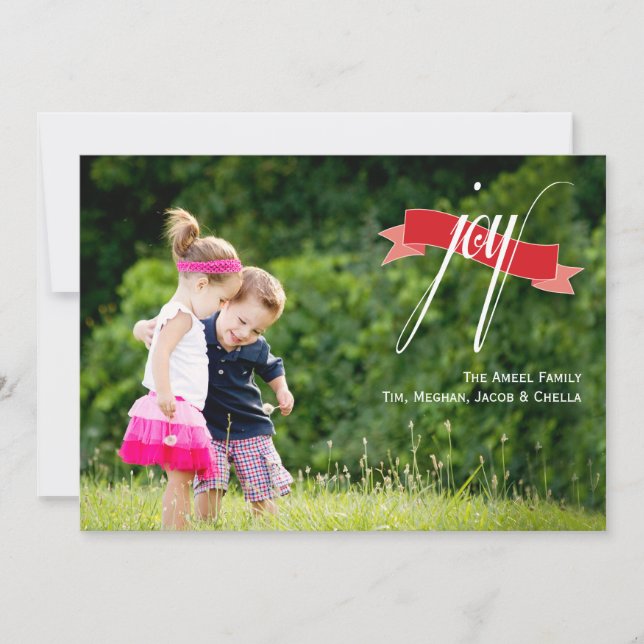 Joie | Carte photo de vacances (Devant)