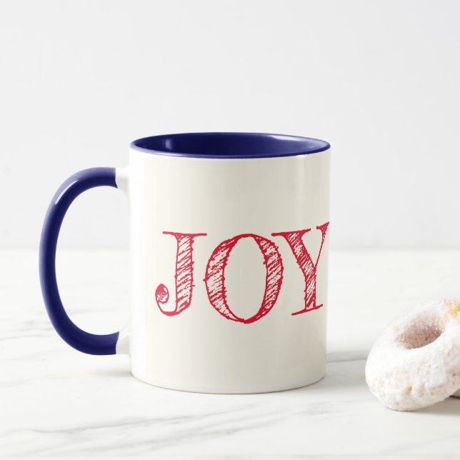 Joie Couleur Personnalisée Mug Noël Mug cadeau de  (Avec donut)