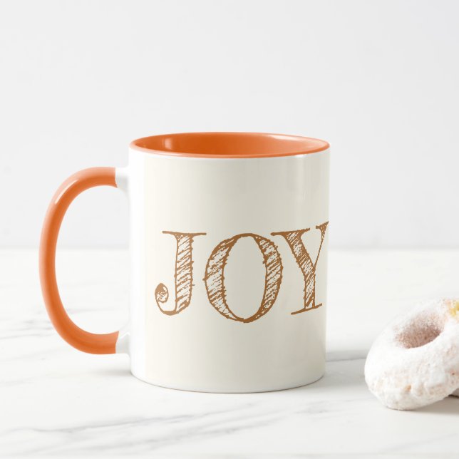 Joie Couleur Personnalisée Mug Noël Mug cadeau de  (Avec donut)