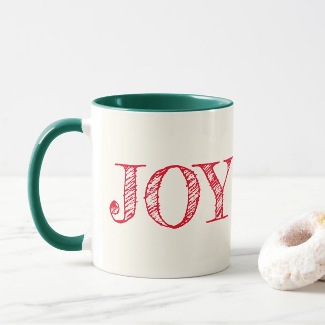 Joie Couleur Personnalisée Mug Noël Mug cadeau de  (Avec donut)