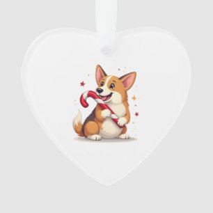 Joie de Corgi Candy Cane