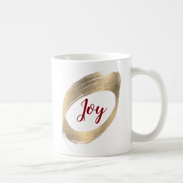 Joie de texte personnalisée Mug (Droite)