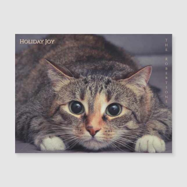 Joie de vacances Amusant Magnetique Photo de Noël  (Devant)