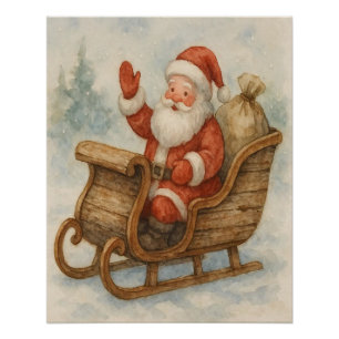 Joie des Fêtes – Affiche de Noël Élégante