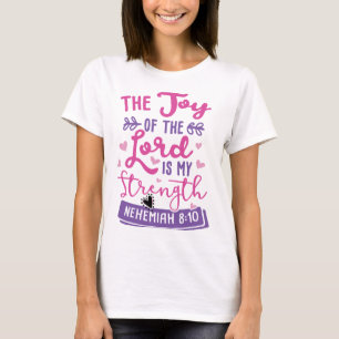 Joie et force Dieu Foi Espoir Tshirt Budget