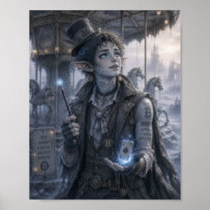 Joie / Magicien / Affiche de carrousel