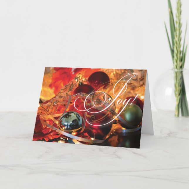 JOIE magnifique de carte de Noël ! (Devant)