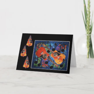 Joie musicale - carte de fin de année de guitare