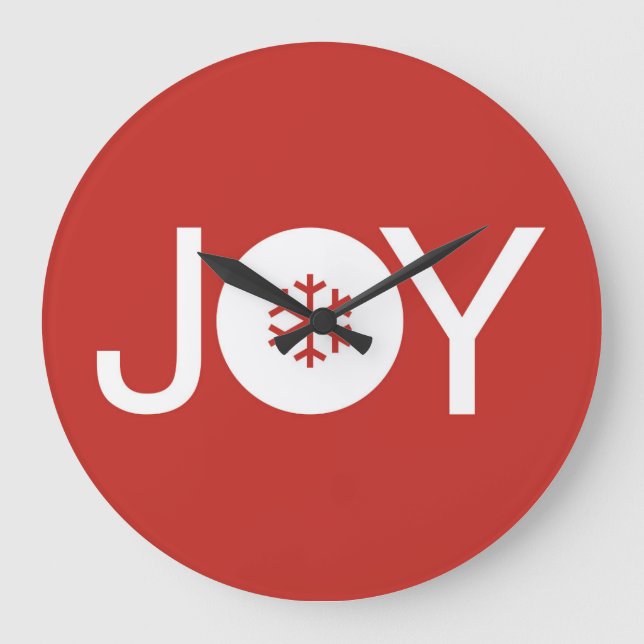 Joie Noël Rouge Grande horloge (Recto)