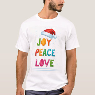 "Joie, Paix, Amour T-shirt homme de Noël