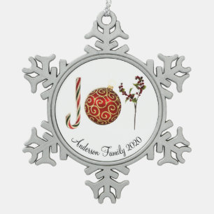 Joie personnalisée sucre de canne ornement saint