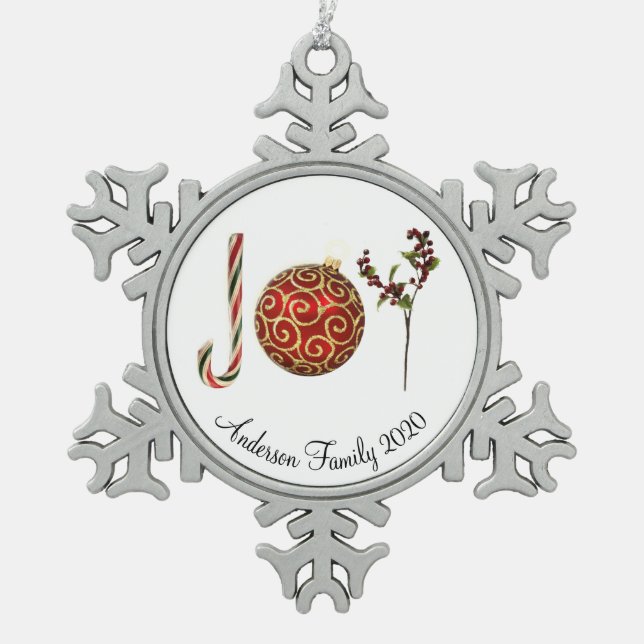 Joie personnalisée sucre de canne ornement saint (Devant)