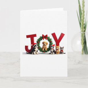 Joie pour animal de compagnie Joie de Noël Carte K