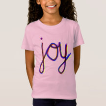 Joie ! T-shirt pour filles