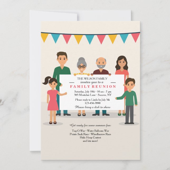 Joignez-nous pour une invitation de partie (Devant)