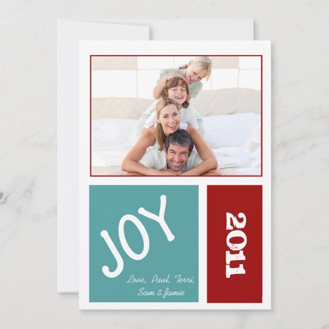 Joignez votre carte de Noël photo (Devant)