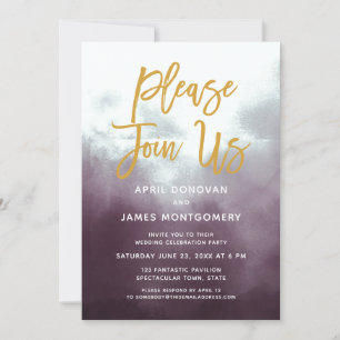 Joignez-vous à nous Faire-part de mariage de typog