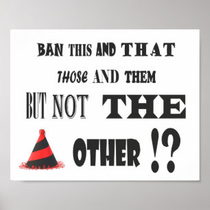 JOKE POSTER TYOE ROUGE ET NOIR AVEC MOTS