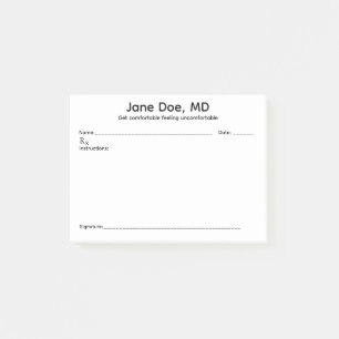 Joke prescription pad post-it notes